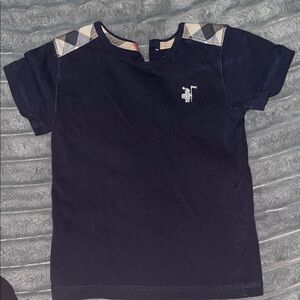 Navy Blue Burberry Kids Shirt